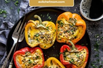 Easy Omelet-Stuffed Peppers Recipe