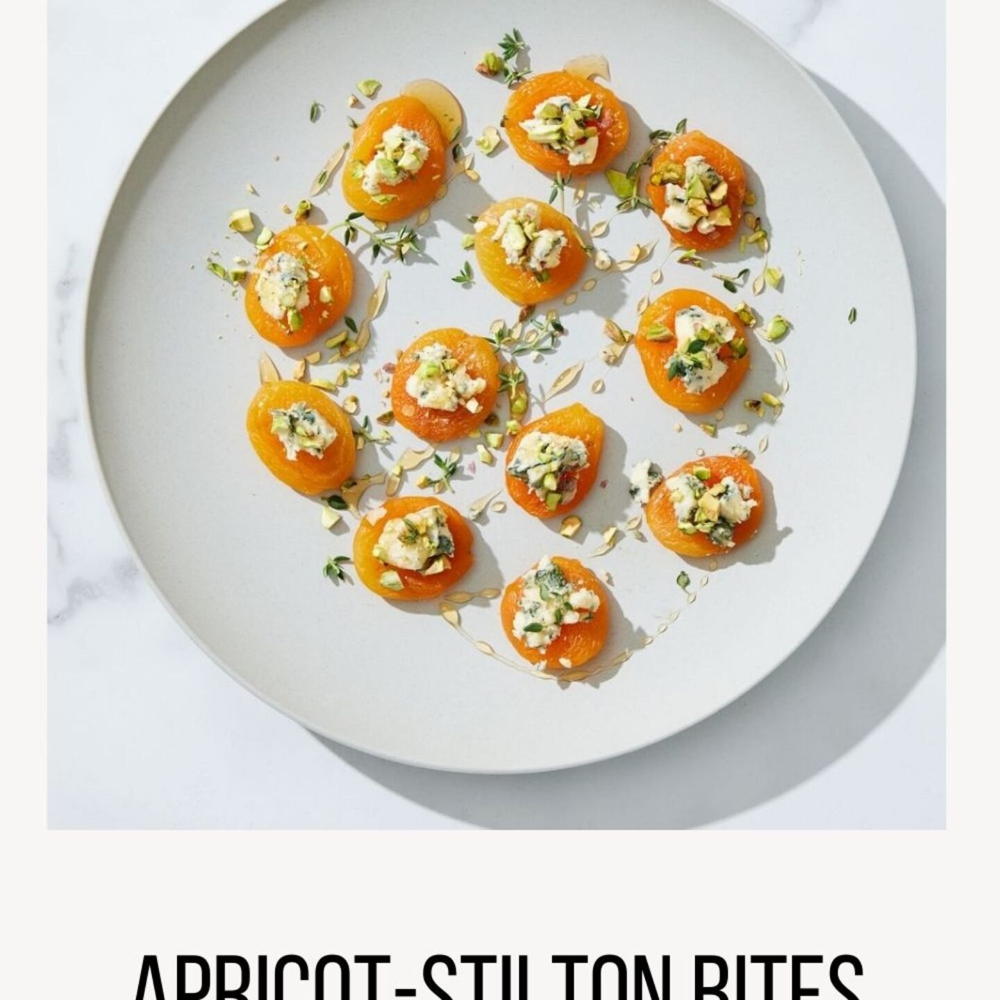 Apricot-Stilton Bites Recipe