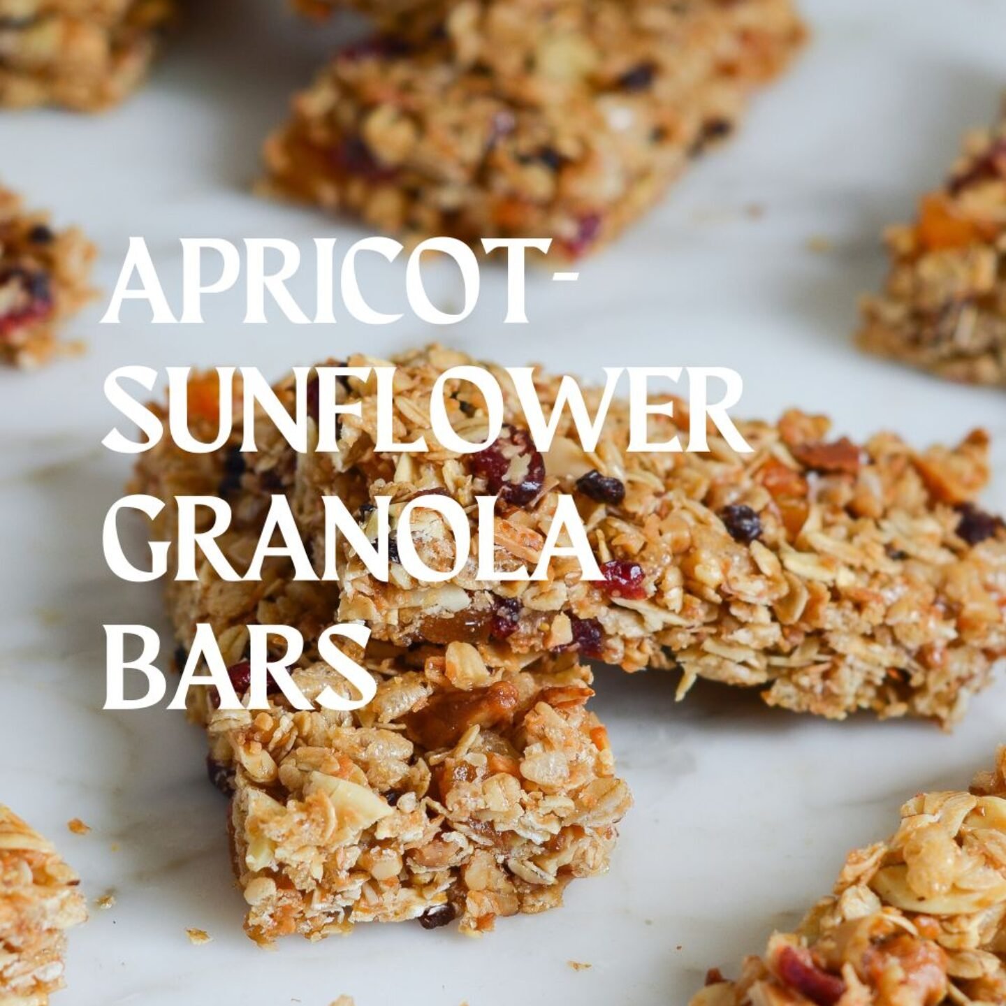 Apricot-Sunflower Granola Bars