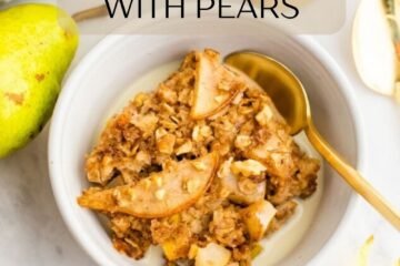 Baked Oatmeal with Pears