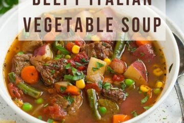 Beefy Italian Vegetable Soup