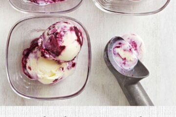 Blueberry-Swirl Buttermilk Ice Cream Recipe