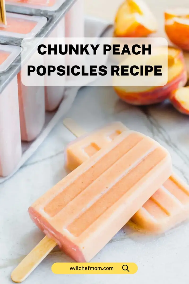 Chunky Peach Popsicles Recipe