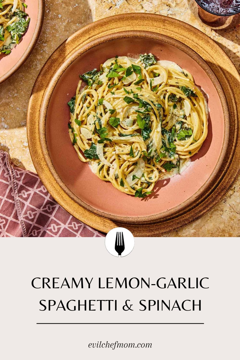 Creamy Lemon-Garlic Spaghetti & Spinach Recipe