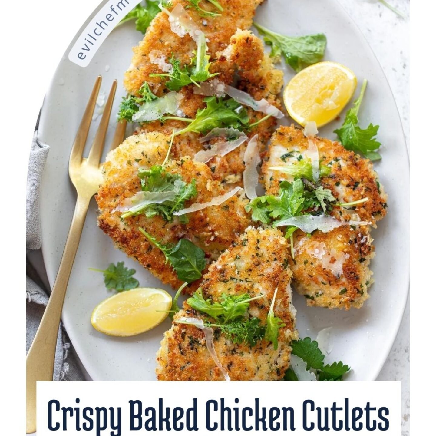 Crispy Baked Chicken Cutlets Recipe