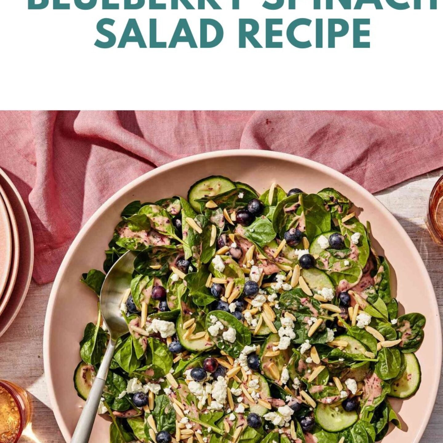 Cucumber-Blueberry Spinach Salad Recipe