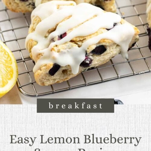 Easy Lemon Blueberry Scones Recipe