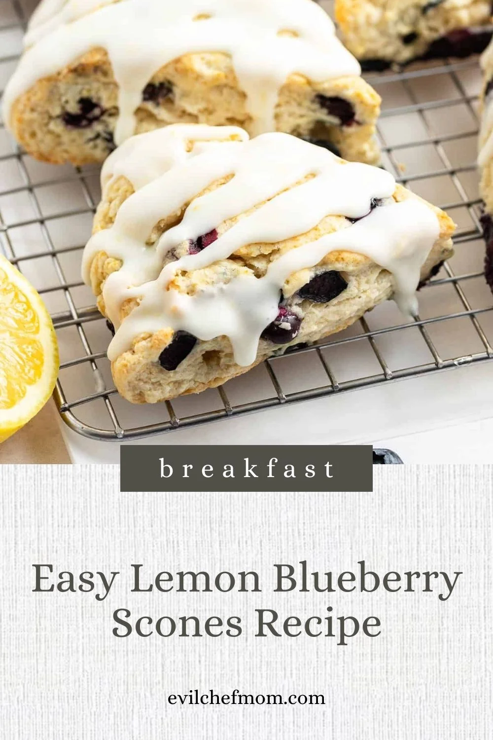 Easy Lemon Blueberry Scones Recipe
