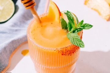 Frozen Peach Margaritas