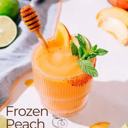 Frozen Peach Margaritas