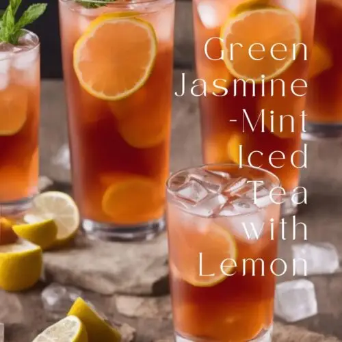 Green Jasmine-Mint Iced Tea with Lemon