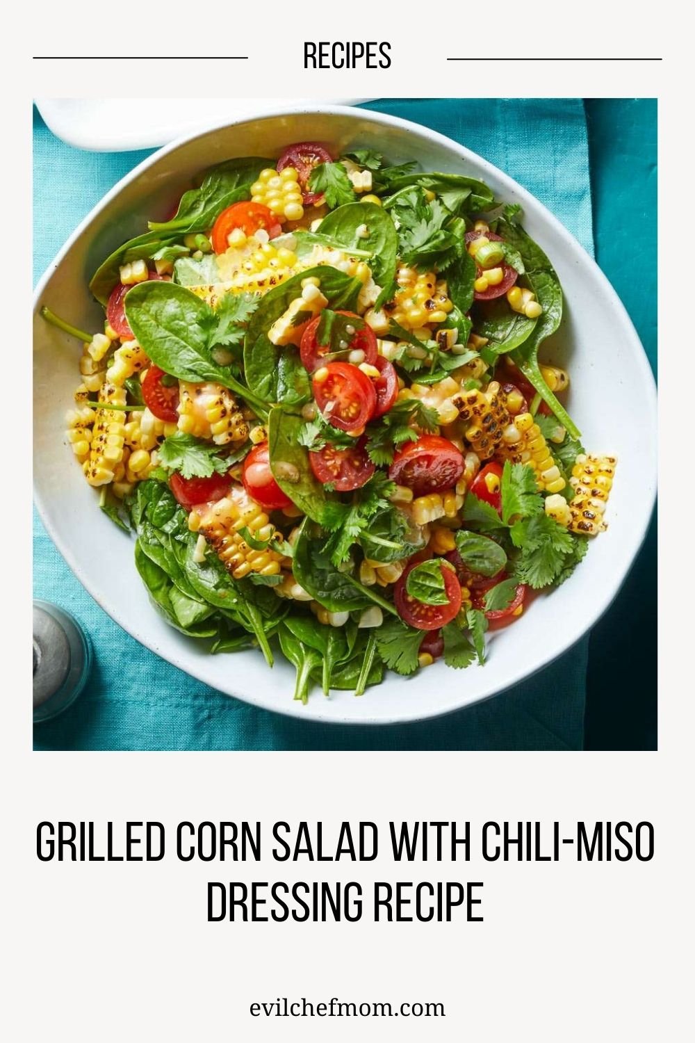 Grilled Corn Salad with Chili-Miso Dressing Recipe