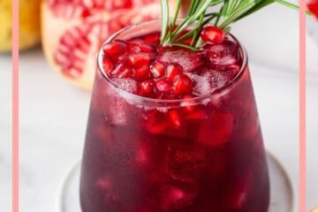 Hibiscus-Pomegranate Iced Tea