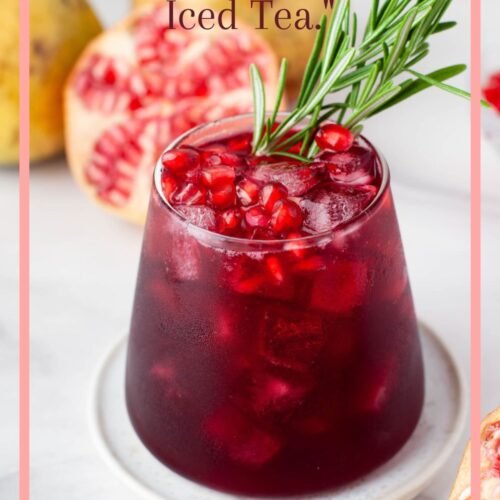 Hibiscus-Pomegranate Iced Tea