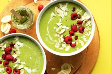 High-Fiber Matcha Green Smoothie Bowl Recipe