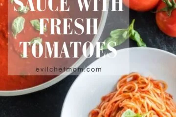 Homemade Spaghetti Sauce with Fresh Tomatoes Recipe