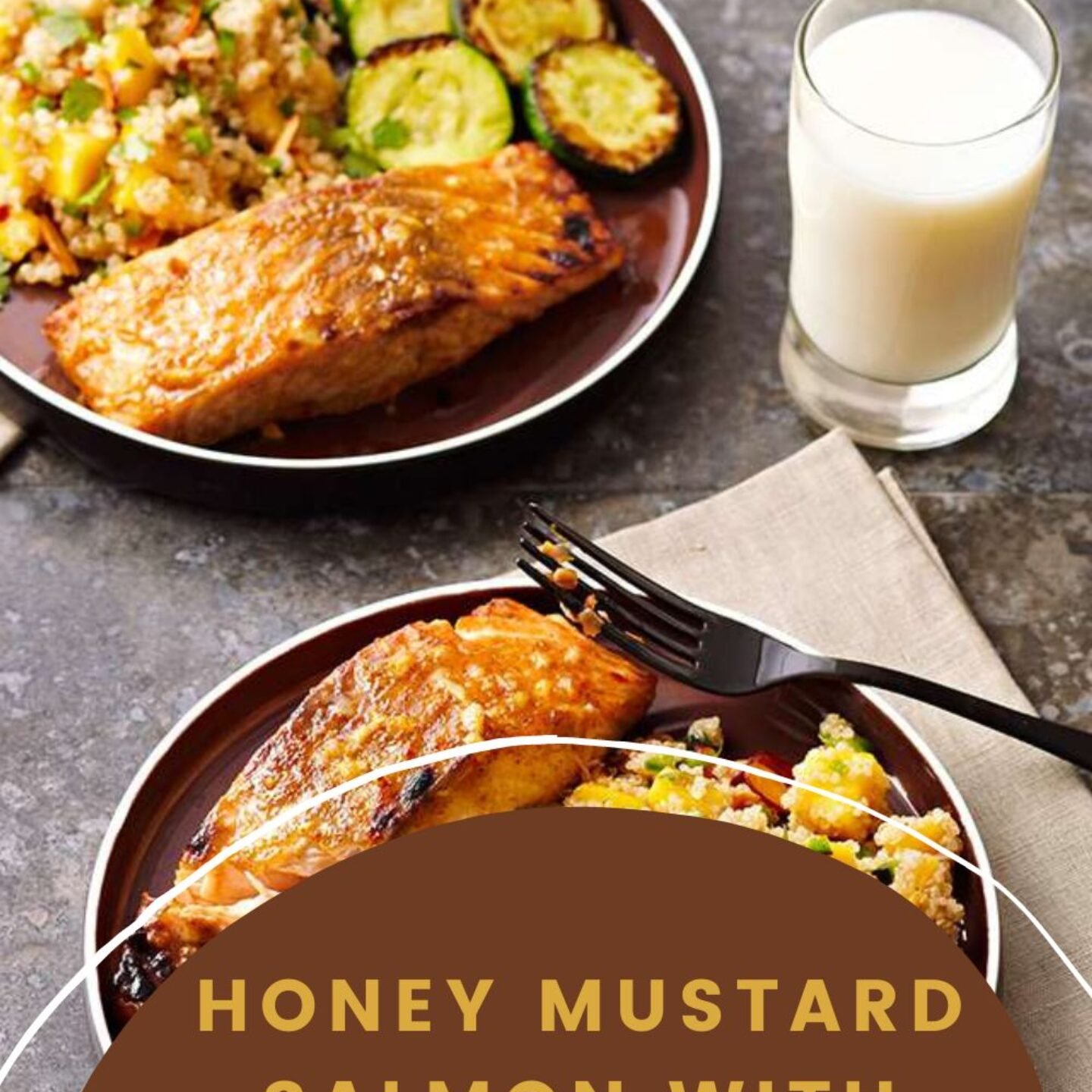 Honey Mustard Salmon with Mango Quinoa Recipe