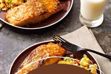 Honey Mustard Salmon with Mango Quinoa Recipe