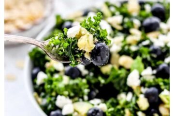 Kale & Avocado Salad with Blueberries & Edamame Recipe