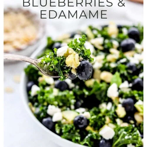 Kale & Avocado Salad with Blueberries & Edamame Recipe