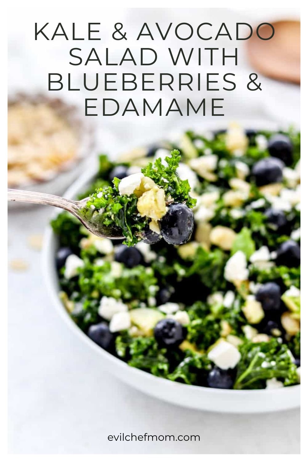 Kale & Avocado Salad with Blueberries & Edamame Recipe