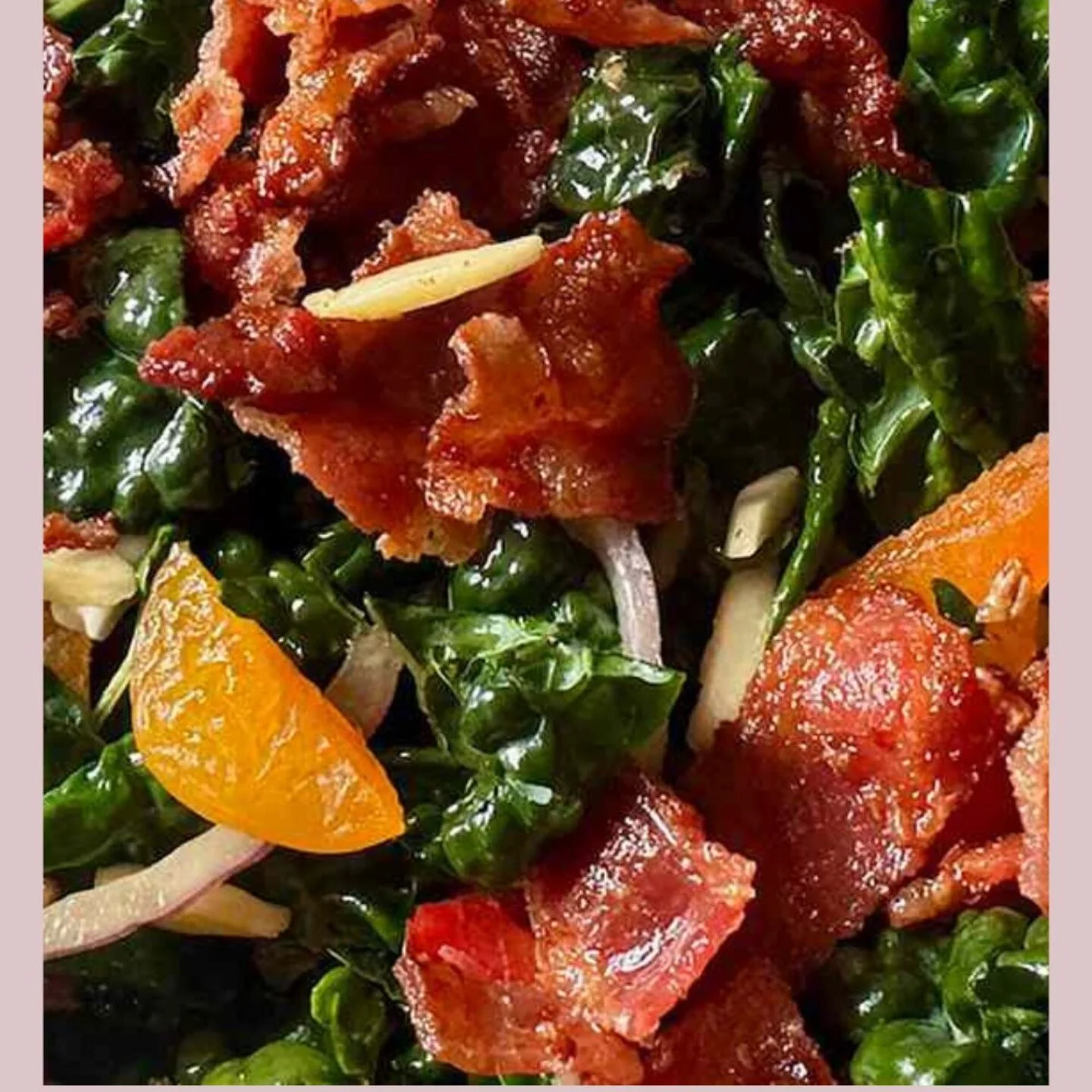 Lacinato Kale Salad with Warm Bacon Vinaigrette Recipe