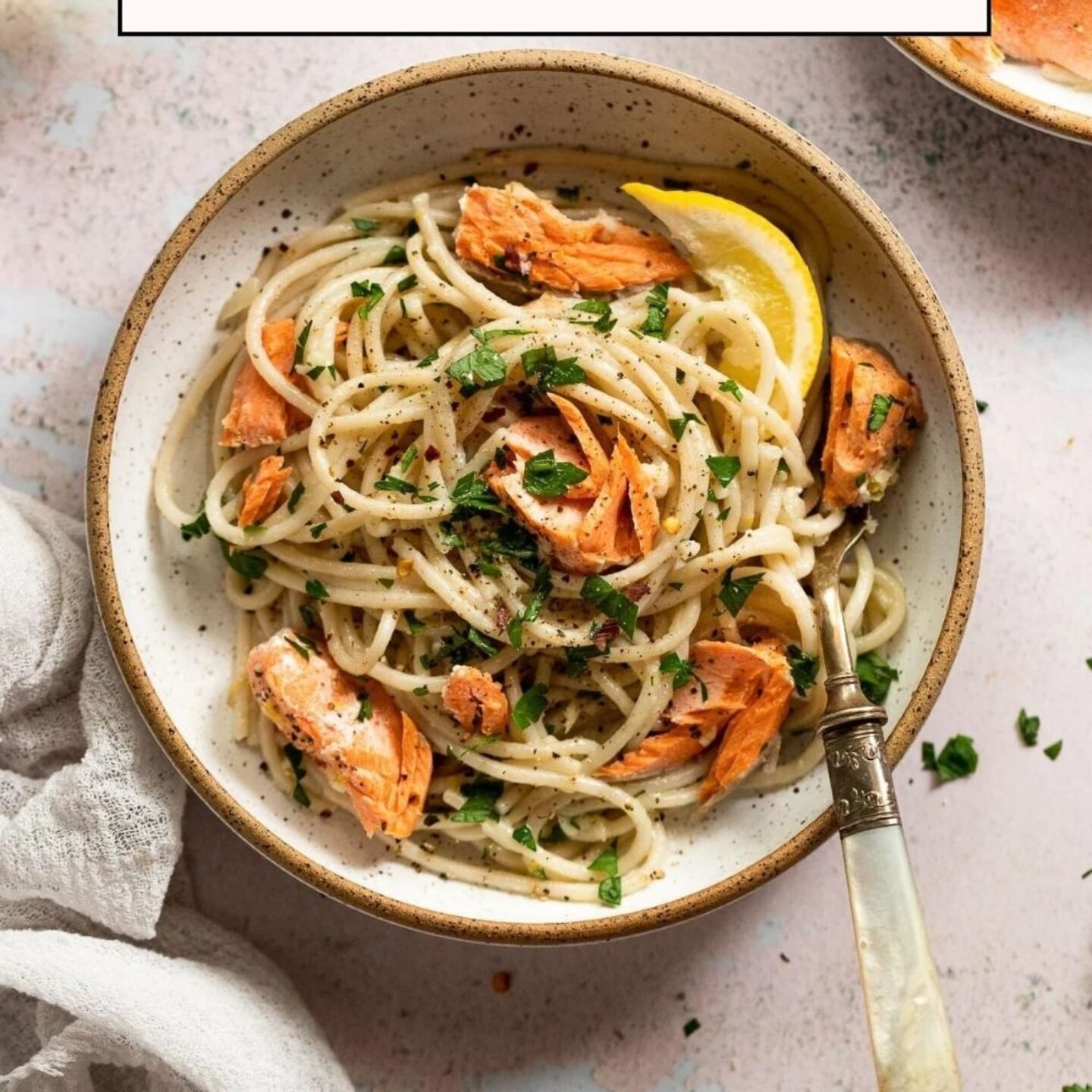 Lemon-Garlic Pasta with Salmon Recipe