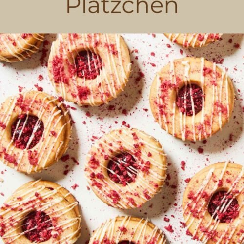 Lingonberry Linzer Plätzchen