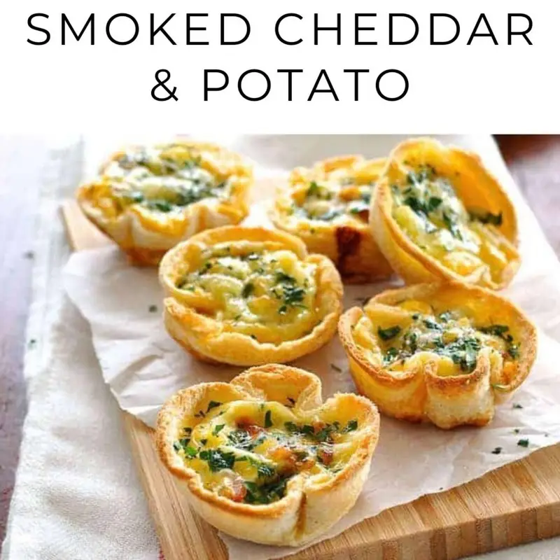 Muffin-Tin Quiches with Smoked Cheddar & Potato