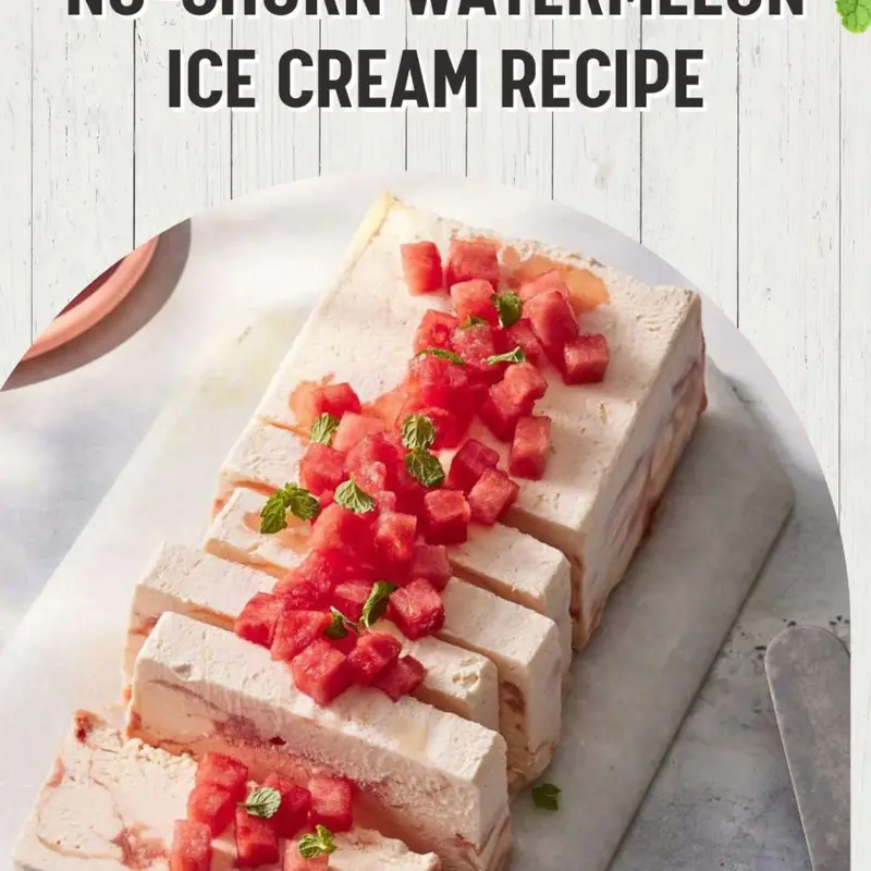 No-Churn Watermelon Ice Cream Recipe