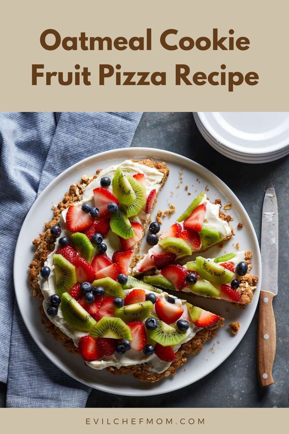 Oatmeal Cookie Fruit Pizza Recipe