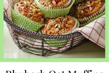 Rhubarb Oat Muffins Recipe