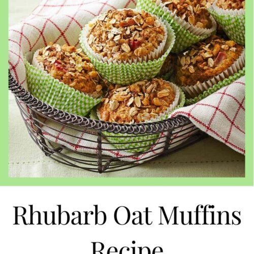 Rhubarb Oat Muffins Recipe