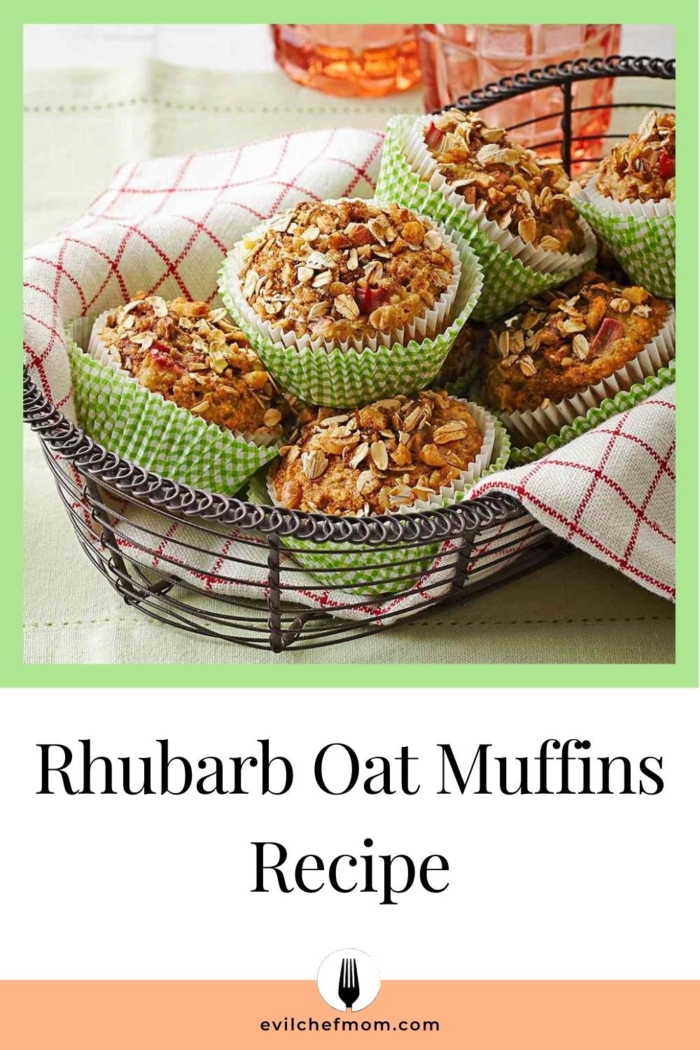 Rhubarb Oat Muffins Recipe