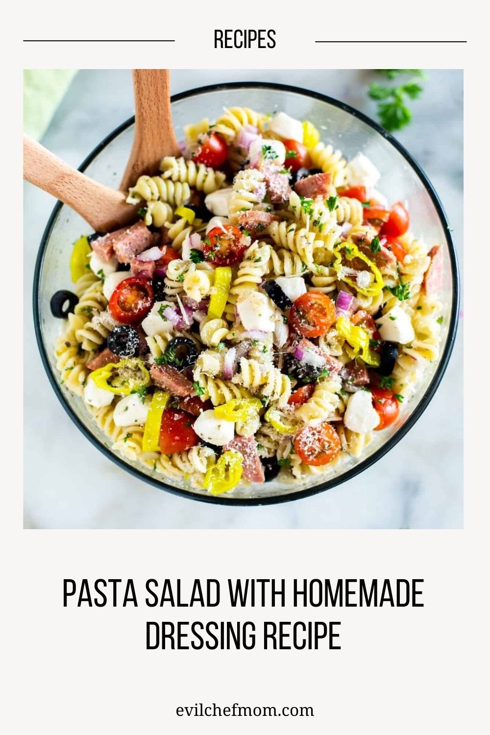 Pasta Salad with Homemade Dressing Recipe