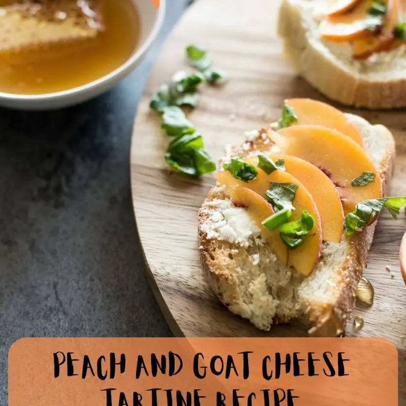 Peach and Goat Cheese Tartine Recipe