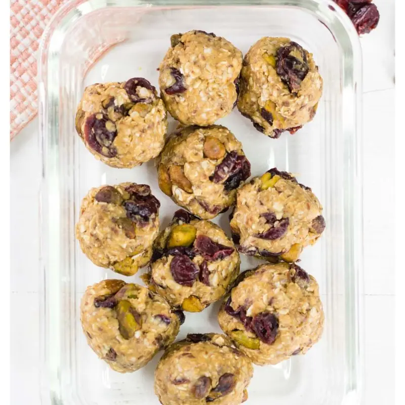 Simple Cranberry Pistachio Energy Bites Recipe
