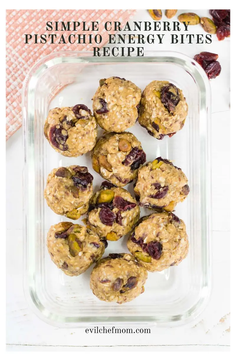 Simple Cranberry Pistachio Energy Bites Recipe