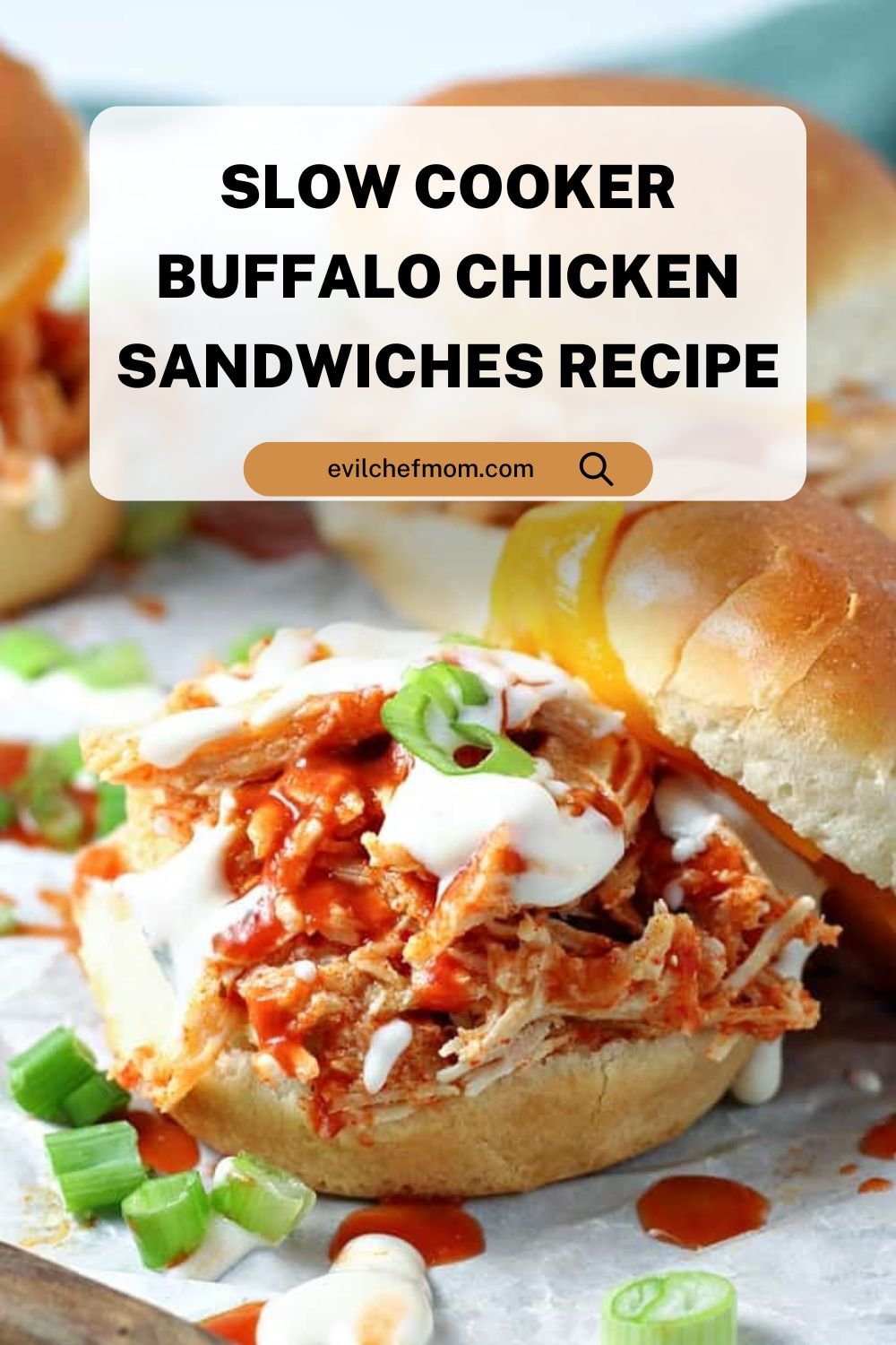 Slow Cooker Buffalo Chicken Sandwiches Recipe