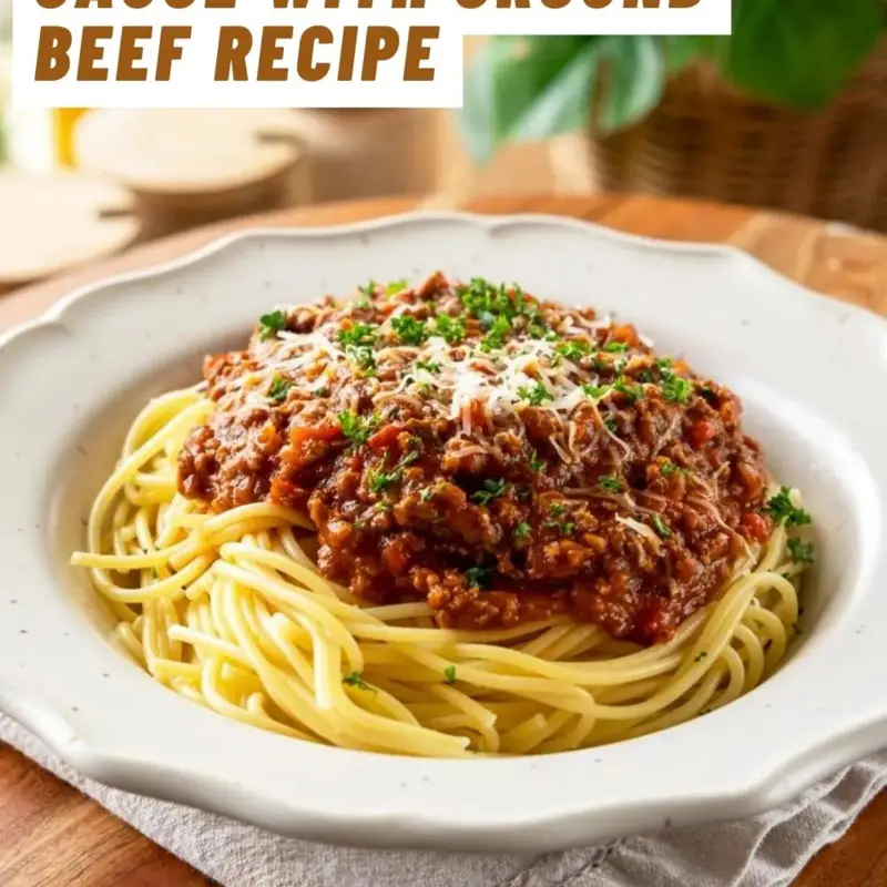 The Best Spaghetti Meat Sauce with Ground Beef Recipe