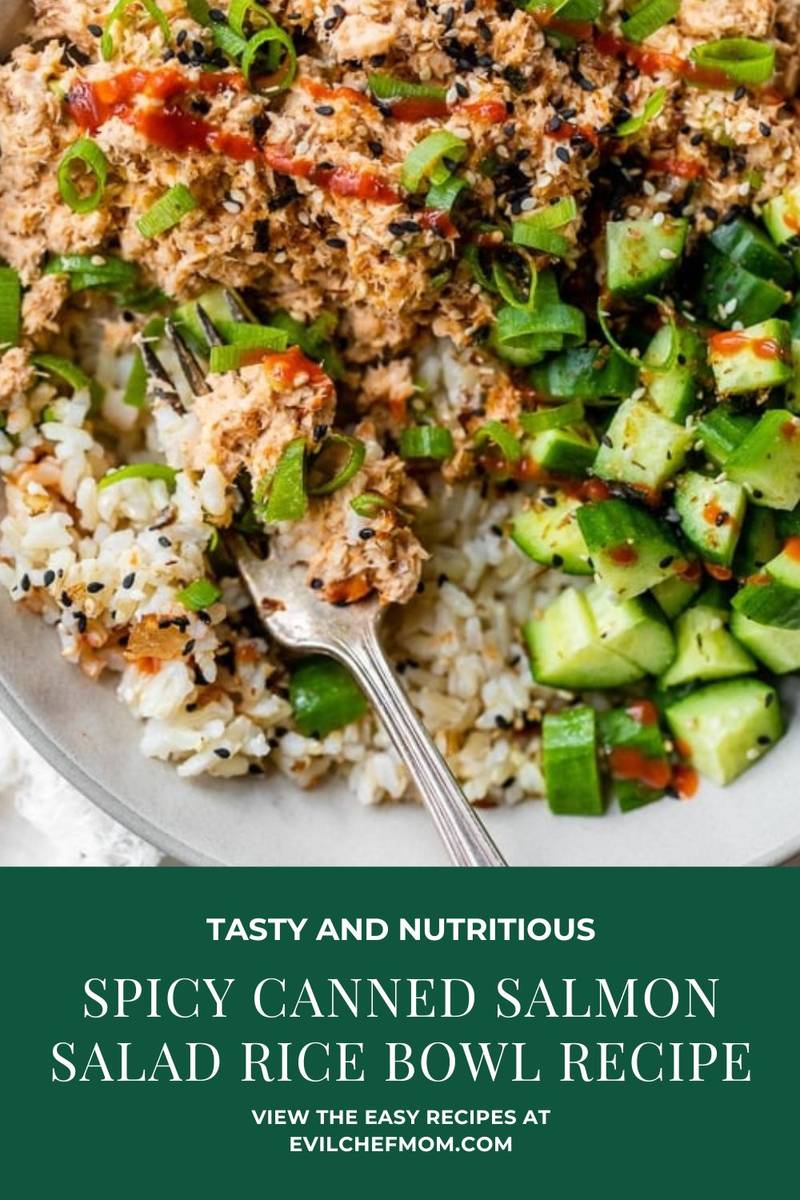 Spicy Canned Salmon Salad Rice Bowl Recipe