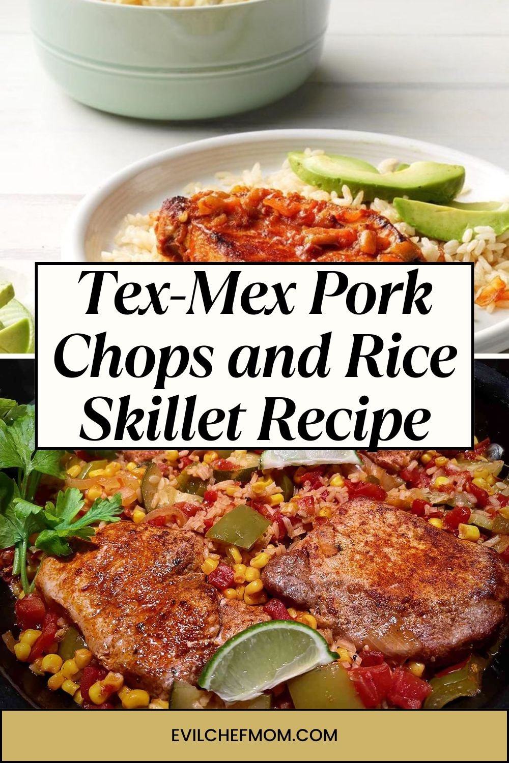 Tex-Mex Pork Chops and Rice Skillet Recipe