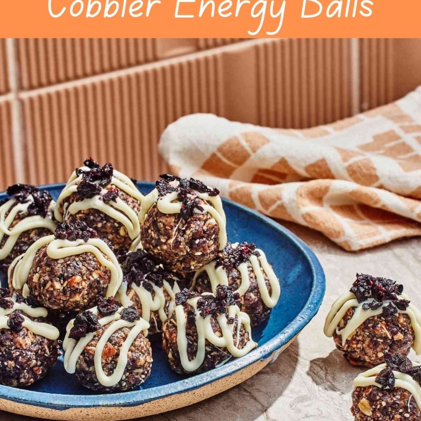 These Blueberry Cobbler Energy Balls Recipe