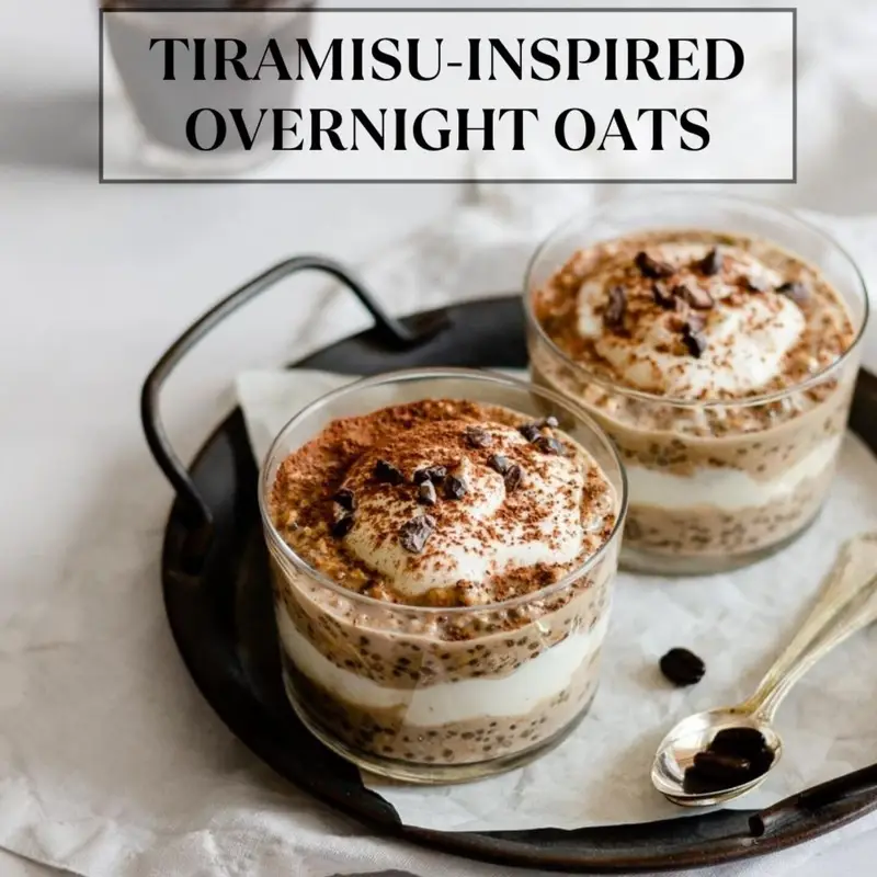 Tiramisu-Inspired Overnight Oats