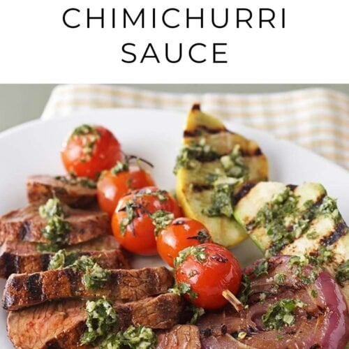 Steak & Vegetables with Chimichurri Sauce