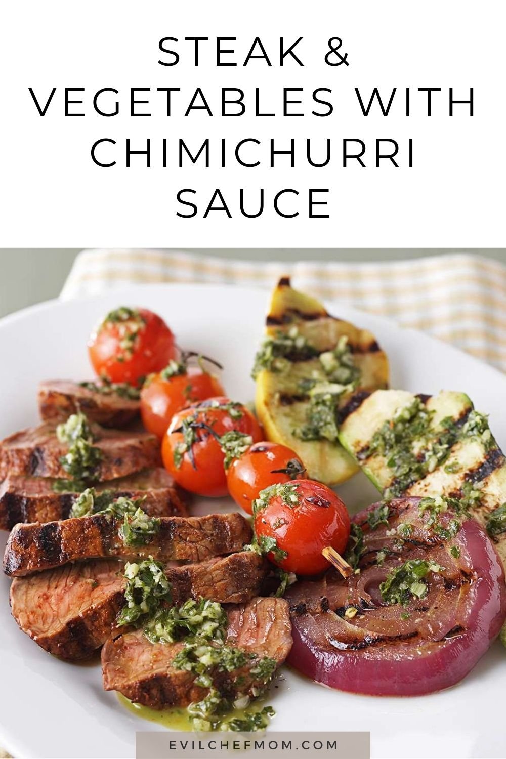 Steak & Vegetables with Chimichurri Sauce