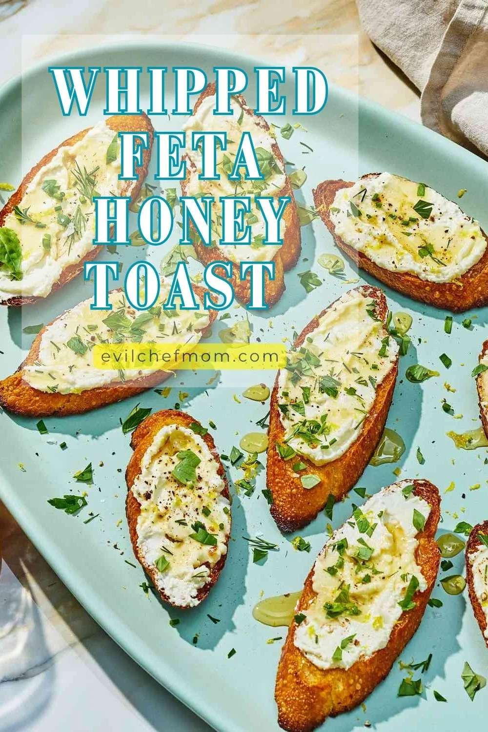 Whipped Feta Honey Toast Recipe