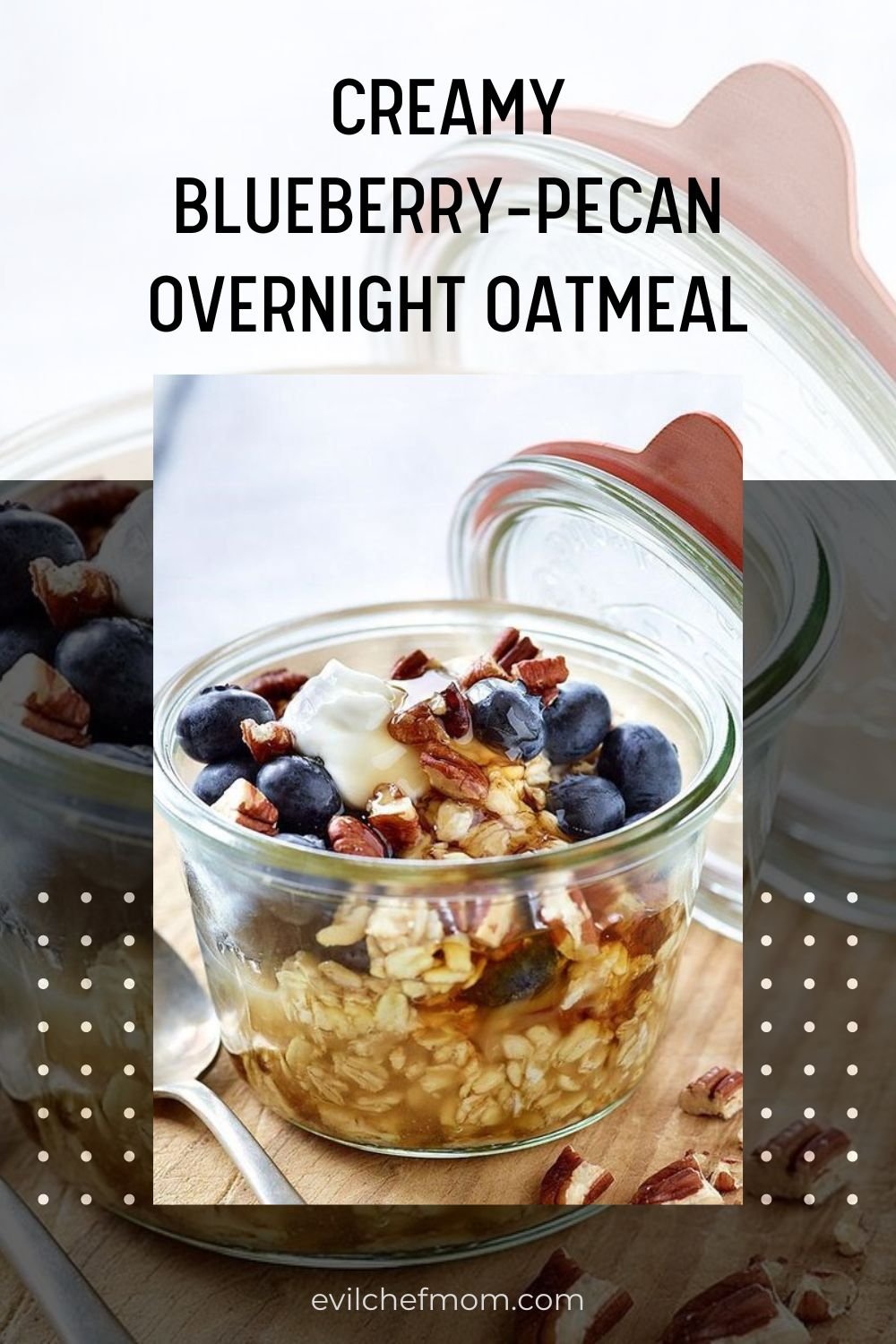 Creamy Blueberry-Pecan Overnight Oatmeal