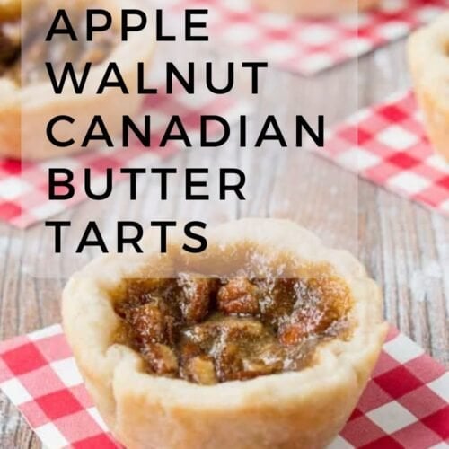Apple Walnut Canadian Butter Tarts