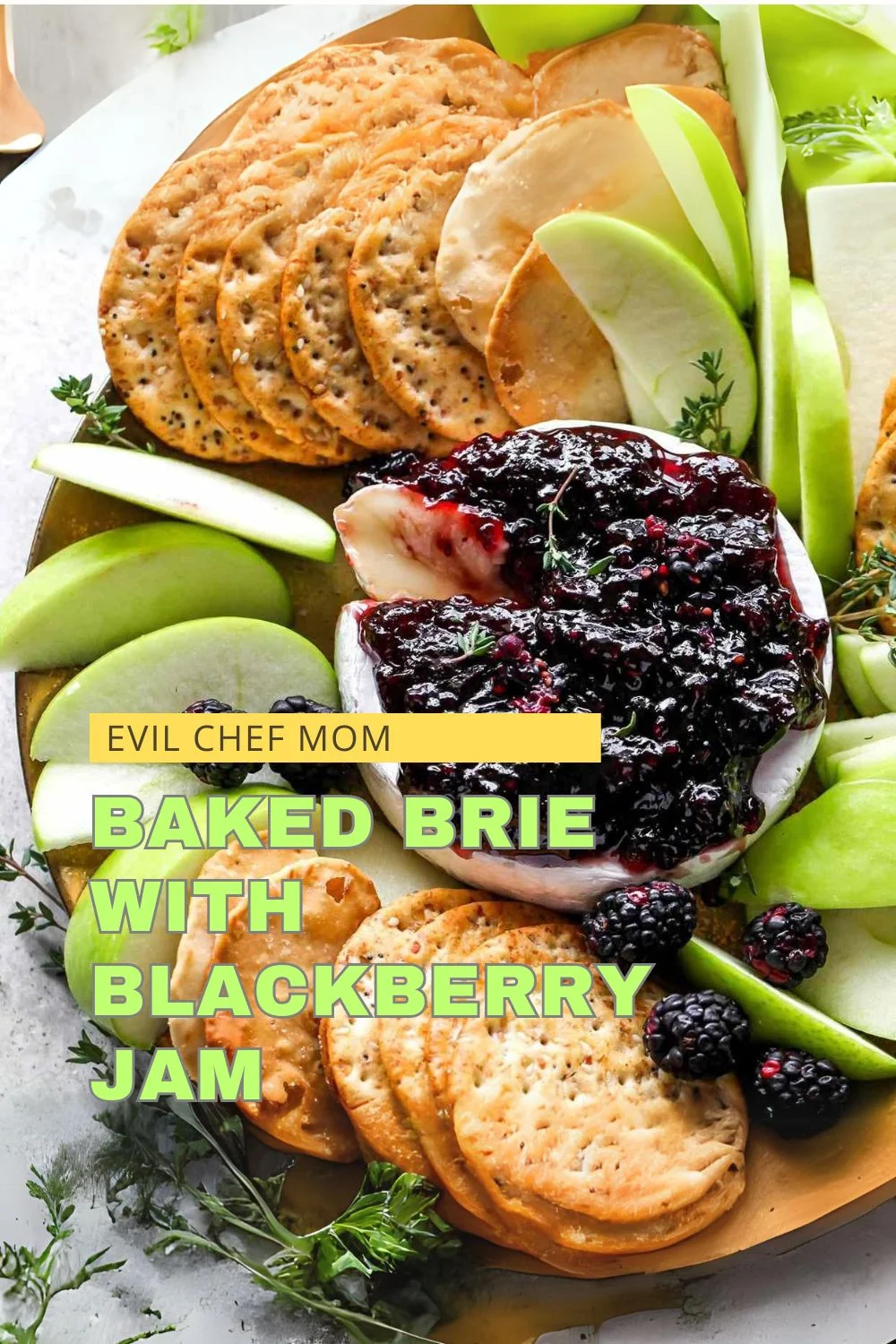 Baked Brie with Blackberry Jam